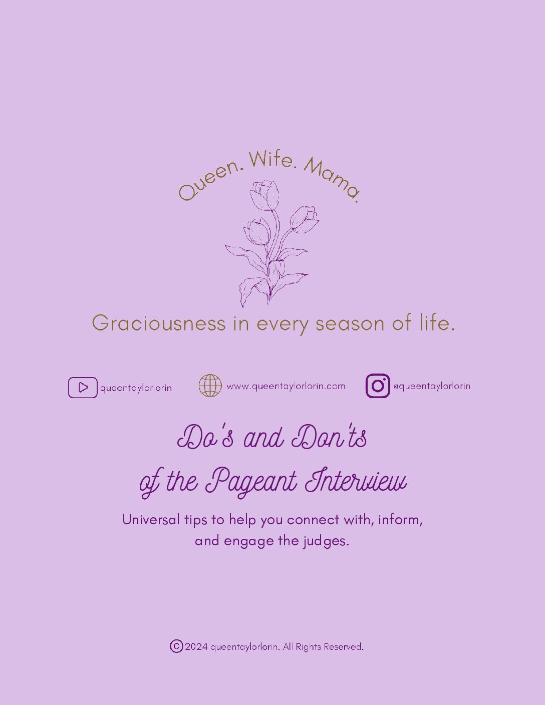 Do's and don'ts of the pageant interview guide