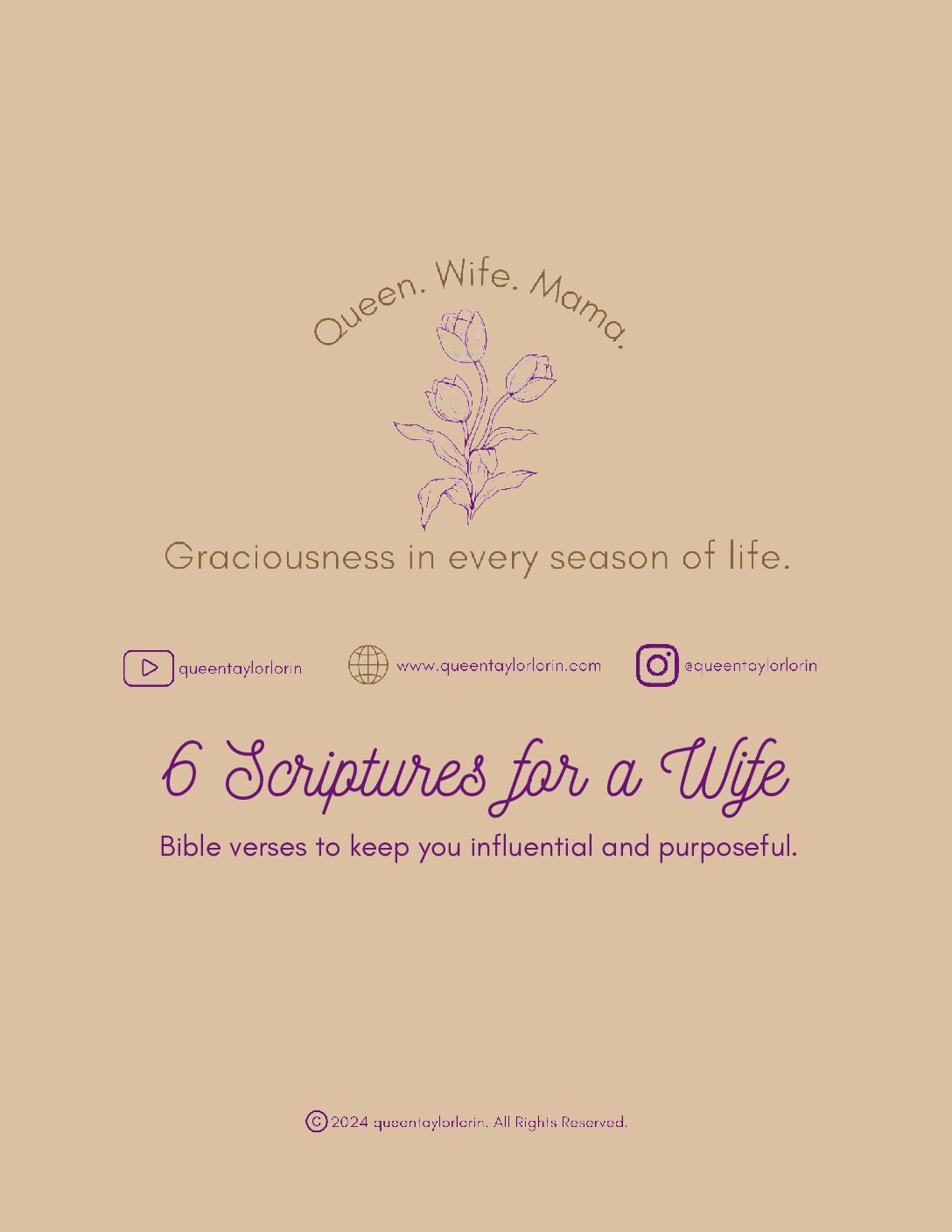 6 Scriptures for a wife guide