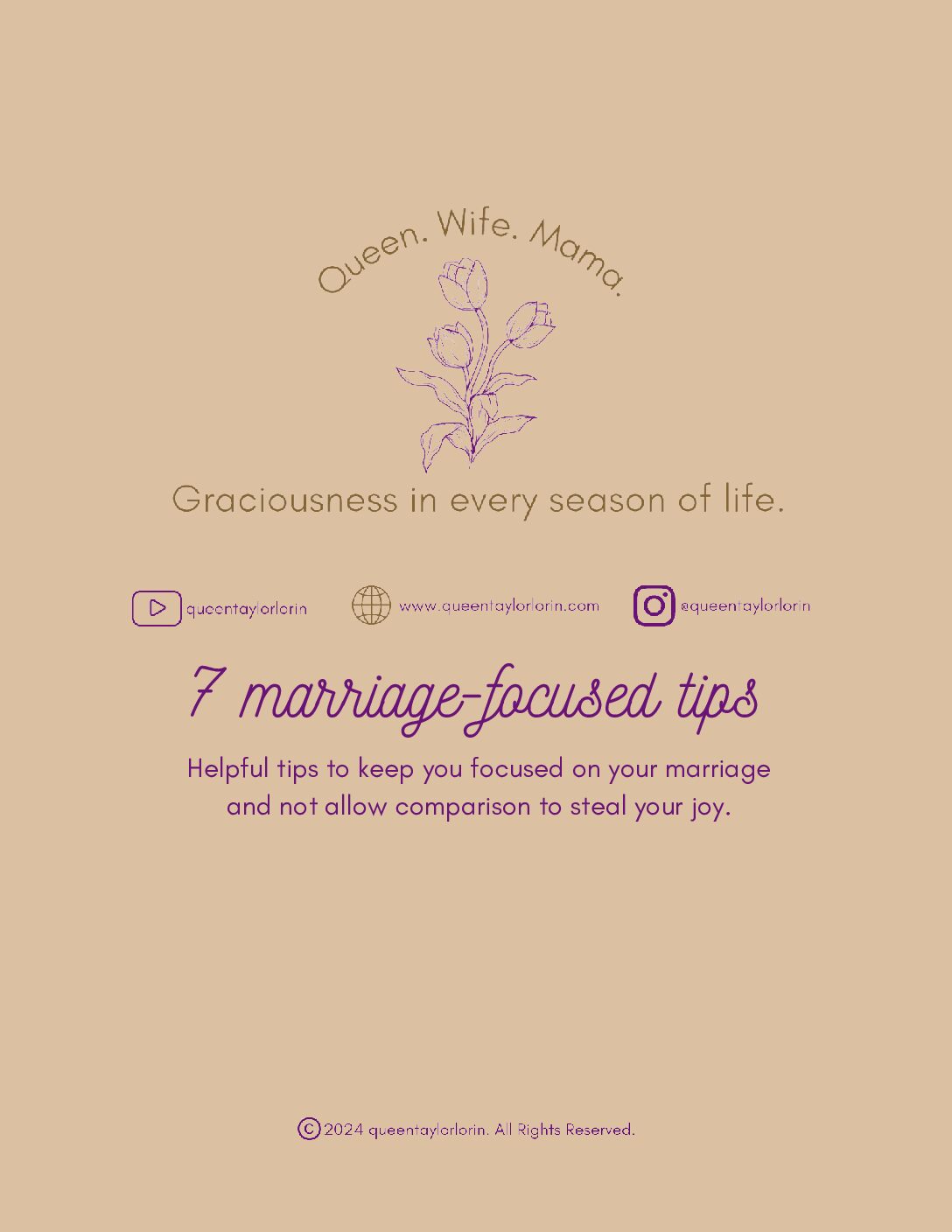 7 Marriage-focused tips guide